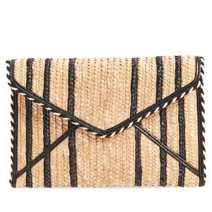 NWT Rebecca Minkoff Straw Clutch
